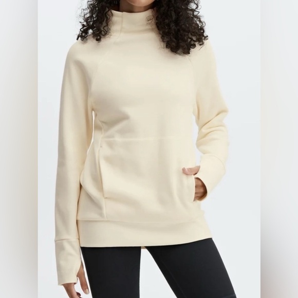 Fabletics Tops - Pullover Sweatshirt - Fabletics “Zaylee” in Warm White (off-white/cream) - NWOT